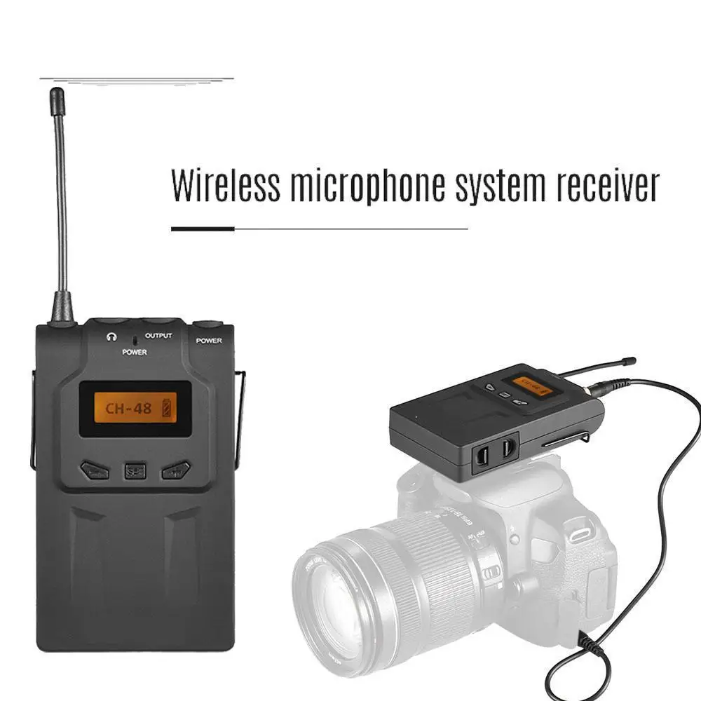 

BY-WM6R Wireless Microphone System Receiver For ENG,EFP, DSLR Video, etc with Shoe Mount Adapter
