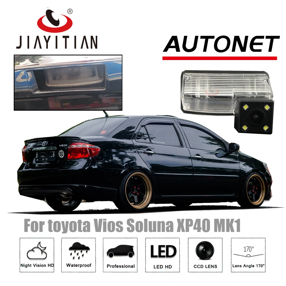 JiaYiTian автомобиля Камера для Toyota Vios Soluna XP40 MK1 2002~ 2007 CCD Ночное видение резервного копирования Камера обратная парковочная камера