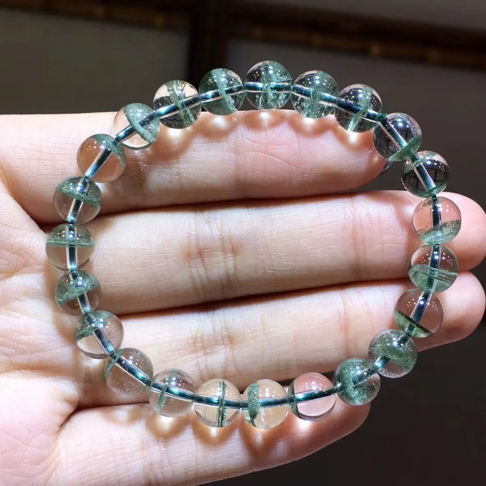 Natural Green Phantom Quartz Bracelet (1)