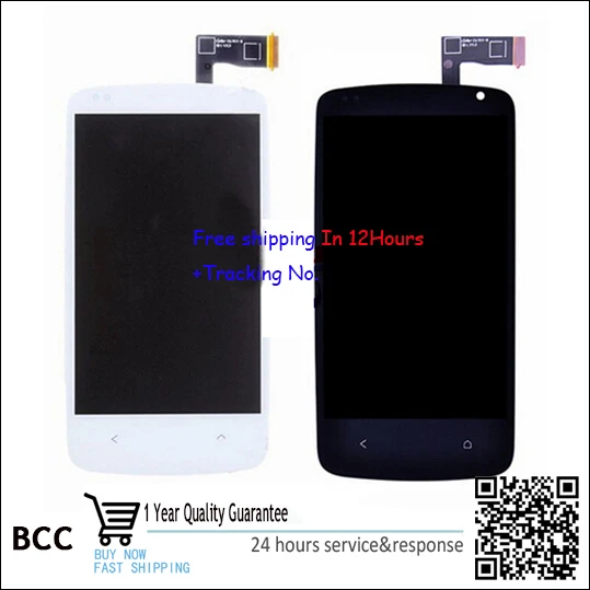 Original Black Full LCD Display Touch Screen Assembly For HTC Desire 500 dual sim Free shipping