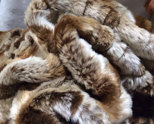 High grade faux rabbit fur fabric,Super soft thick discoloration ...