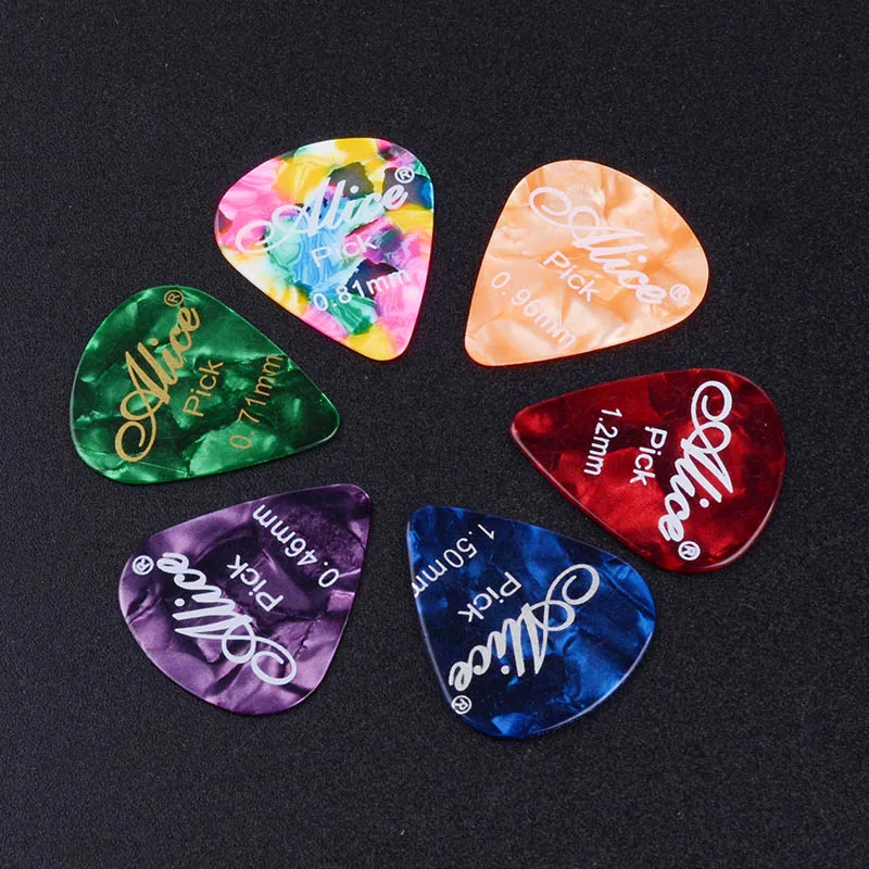 Гитара Alice Picks Multi Smooth Celluloid materials Заказная акустическая электрическая гитара ra Plectrums аксессуары музыкальные случайный цвет