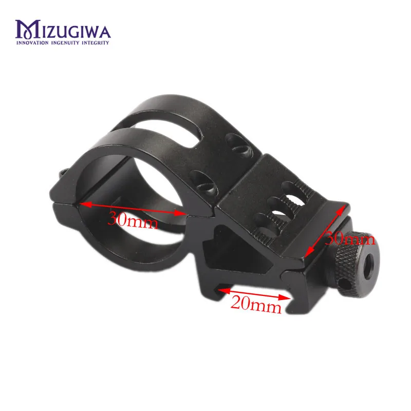 

30mm Offset Rifle Flashlight Torch Laser Mount 20mm Rail Weaver Picatinny Mount Rifle Sight Pistol Airsoft Gun Caza