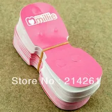 Самоклеящаяся бумага ожерелье карта настроить логотип украшения отображения карт moq 2000 P добавит логотип стоимость