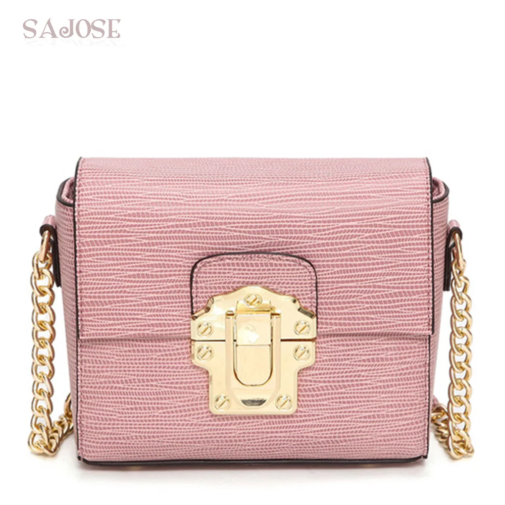 small pink leather handbag