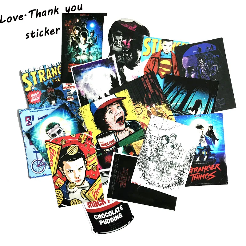 2 Style 18pcst Stranger Things Little Eleven Funny Sticker Decal For Car Laptop Bicycle Motorcycle Notebook Waterproof Sticker