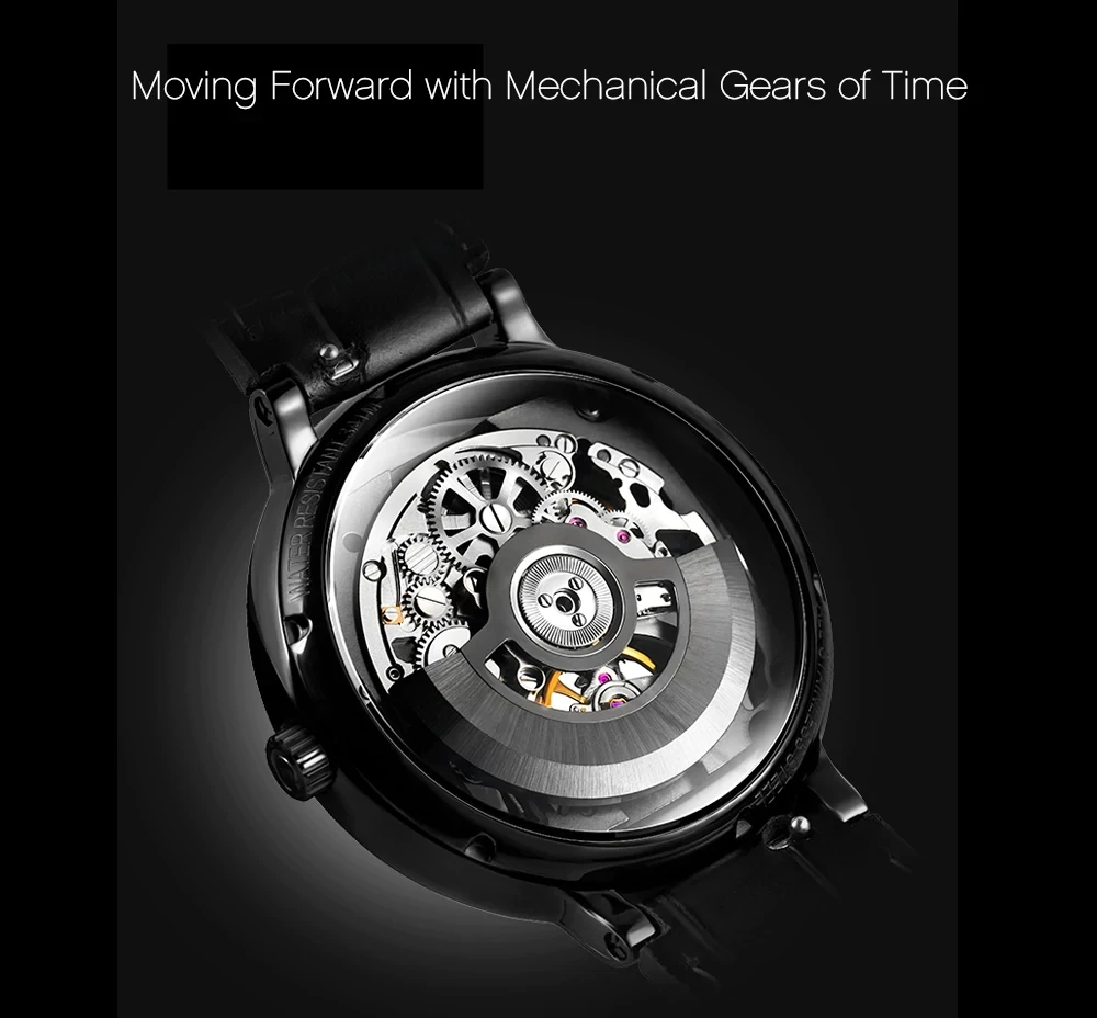 XIAOMI CIGA дизайн полые механические часы Творческий кожаный ремешок часы автоматические механические мужские часы H25