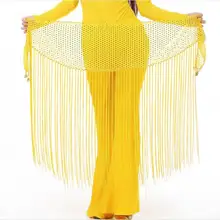 1 шт. Лидер продаж ремни Египетский танцевальный костюм хип шарф индийская одежда длинные кисточки Талия цепь женский танец живота шарф