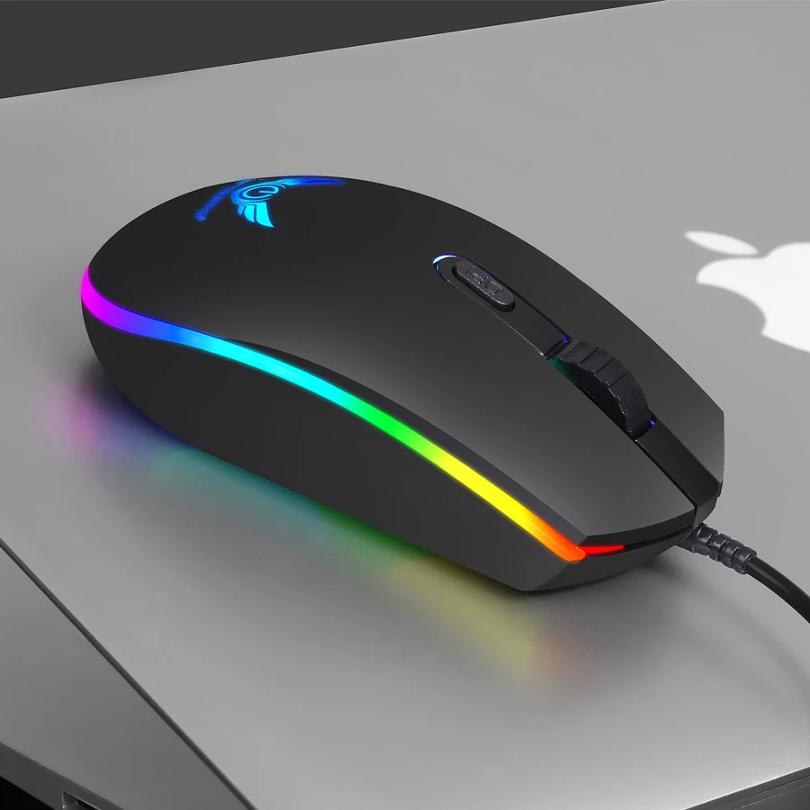 ZERODATE RGB Pro игровая мышь 4 кнопки оптическая RGB USB Проводная компьютерная мышь геймерские мыши игровая мышь для ПК ноутбука