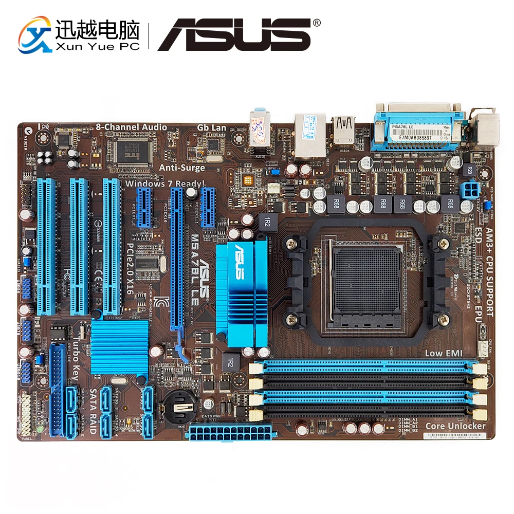 

Asus M5A78L LE Desktop Motherboard 760G Socket AM3+ DDR3 32G SATA2 USB2.0 ATX