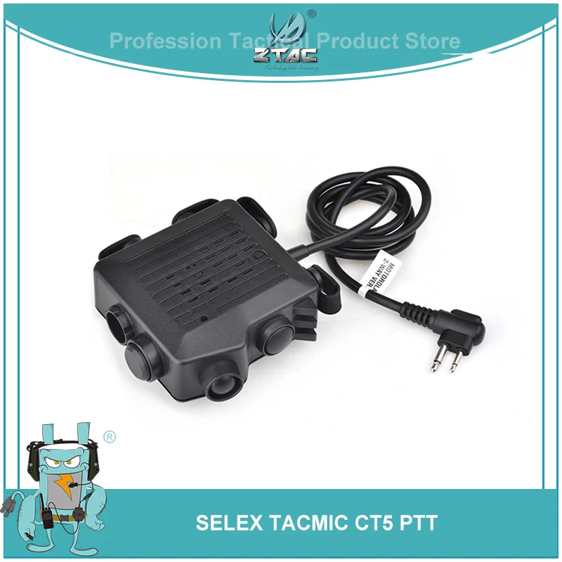 Z Тактический SELEX TACMIC CT5 наушники Softair 6 Plug Airsoftsports гарнитура аксессуары Kenwod Midland PTT для Baofeng Радио Z133