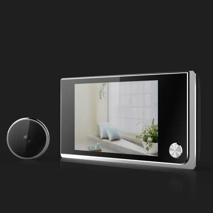 Дверной глазок дверной звонок 3,5 дюймов HD цифровой многофункциональный для домашней безопасности JFlyer