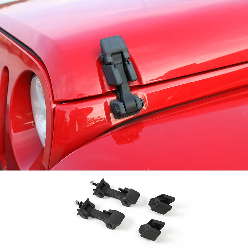Car Exterior Parts Auto Hoods Black Hood Catch For 1997-2006 Jeep Wrangler TJ
