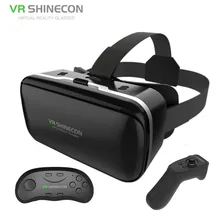 Vritual очки реальности VR Shinecon G04 6,0 Vr Гарнитура 3D видео очки шлем 3d коробка vr для 4,5-6,0 смартфона+ Bt контроллер