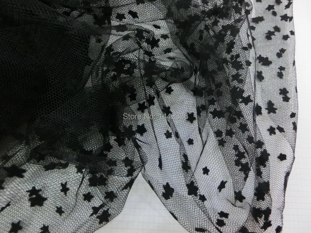 Wholesale Factory direct sales Knitted Net Fabric 9073B flocking dot