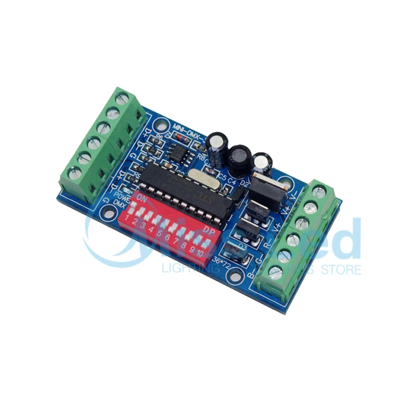 3CH Easy dmx512 светодиодный контроллер RGB led декодер DC5V-24V Стандартное напряжение для