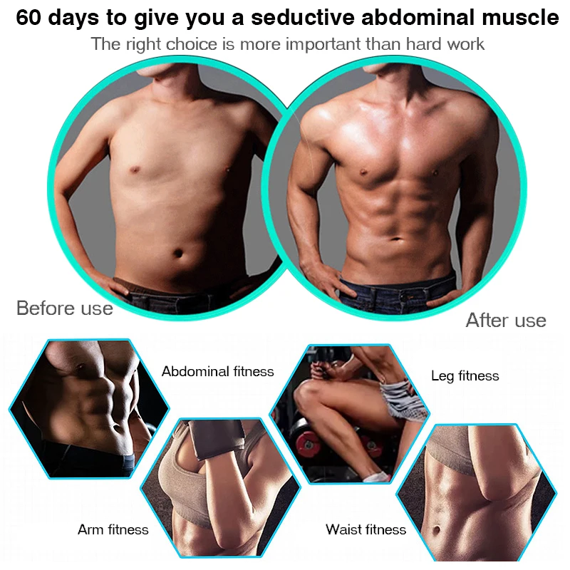 الورك مدرب البطن آلة كهربائية العضلات مشجعا ABS EMS مدرب لياقة الجسم أدوات مدلك الكهربائية الرعاية الصحية عشرات