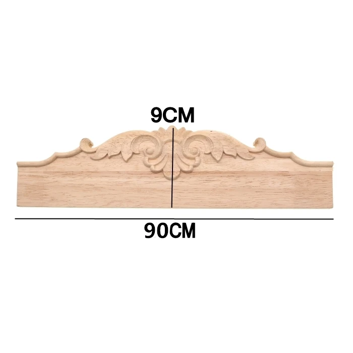 RUNBAZEF резьба по дереву аппликация мебельная фурнитура ТВ ванная комната шкаф зуб доска из массива дерева перегородка резная юбка домашний Декор Ремесло - Цвет: H