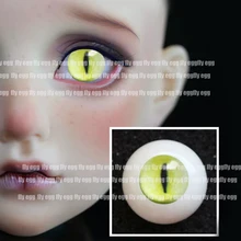 Yellow east bjd кукла глаза Имитация кошачий глаз для 1/3 1/4 1/6 bjd кукла 14 мм 16 мм 18 мм 20 мм 22 см Акриловые Глаза с принтом для кукол