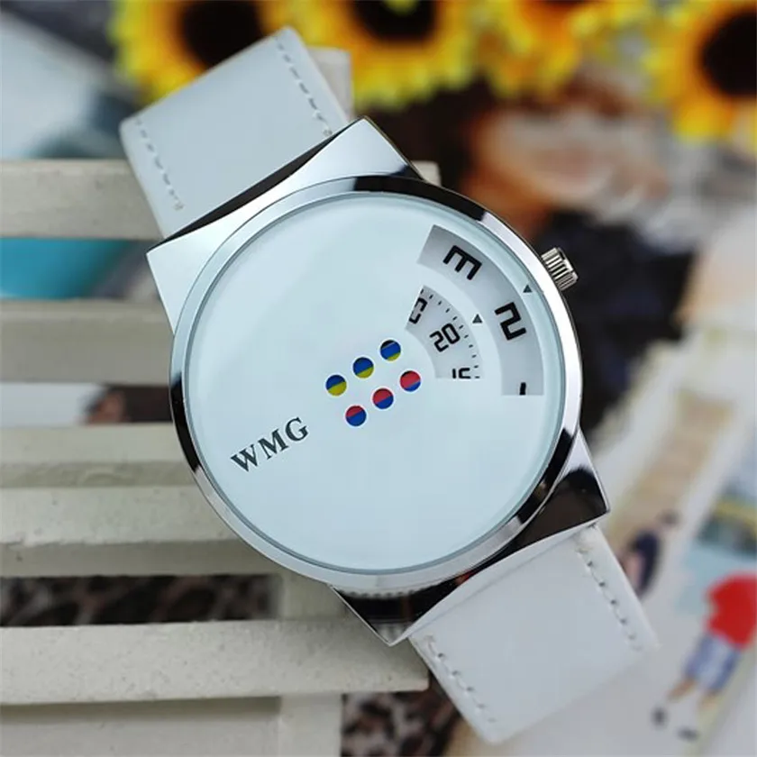 

2019 new arrival fashion Creative Colorful Carousel Scale Pu Leather Belt Ladies Watches #0829A B