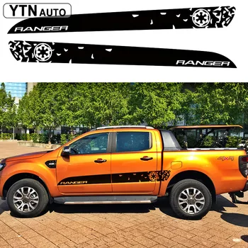

custom car stickers 2 Pcs cool side door STAR WAR styling graphic vinyl sticker for Ford ranger 2012-2017