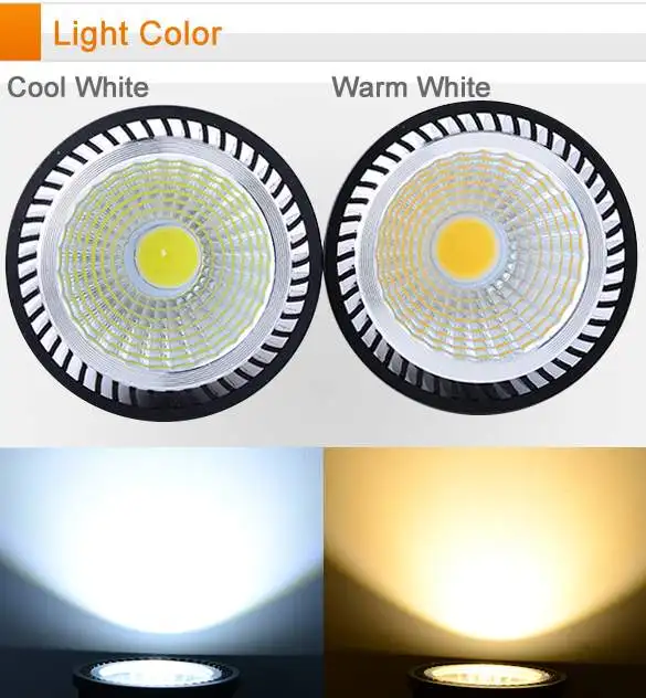 1 шт. Супер Яркий MR16 светодиодный COB 9 Вт 12 Вт 15 Вт Светодиодный светильник MR16 12 в теплый белый/холодный белый светодиодный светильник