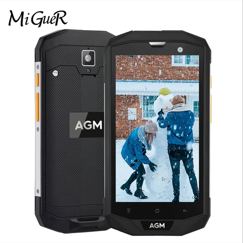 Оригинальный AGM A8 IP68 Водонепроницаемый Android 7 0 MSM8916 четырехъядерный 1 2 ГГц 5 дюймов