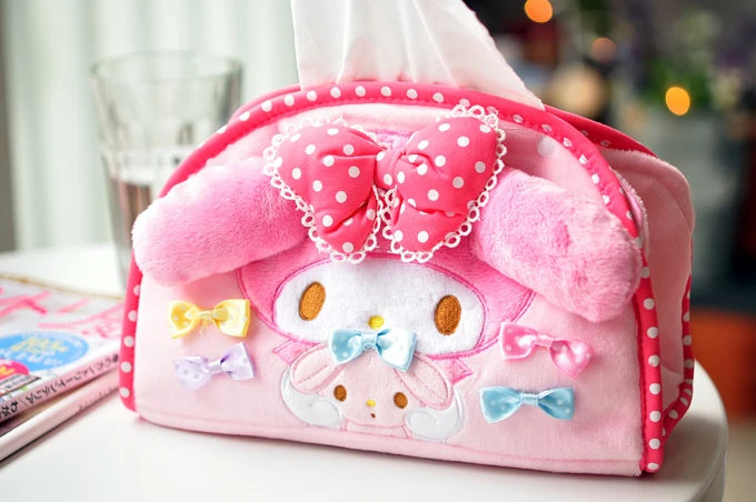see chart IVYYE My Melody аниме, плюшевая ткани Коробки дома Бумага крышка украшения салфетка с героями мультфильмов держатель Автомобильный карман коробка унисекс для девочек; Новинка - Цвет: see chart