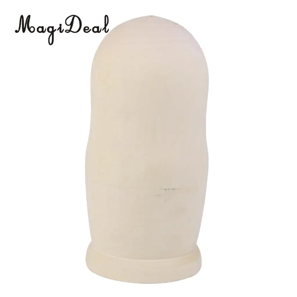 10x DIY Unpainted Wooden Blank Embryos Russian Nesting Dolls Matryoshka Toy Xmas Gifts