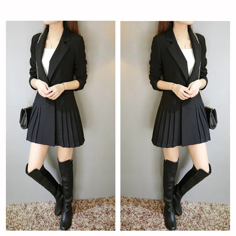 2019 New Spring Women Blazer Long Sleeve Open Front Lightweight Casual Office Lapel Turn Down Collar Slim Jacket Outwear Female 2019 New Spring Women Blazer Long Sleeve Open Front Lightweight Casual Office Lapel Turn Down Collar Slim Jacket Outwear Female