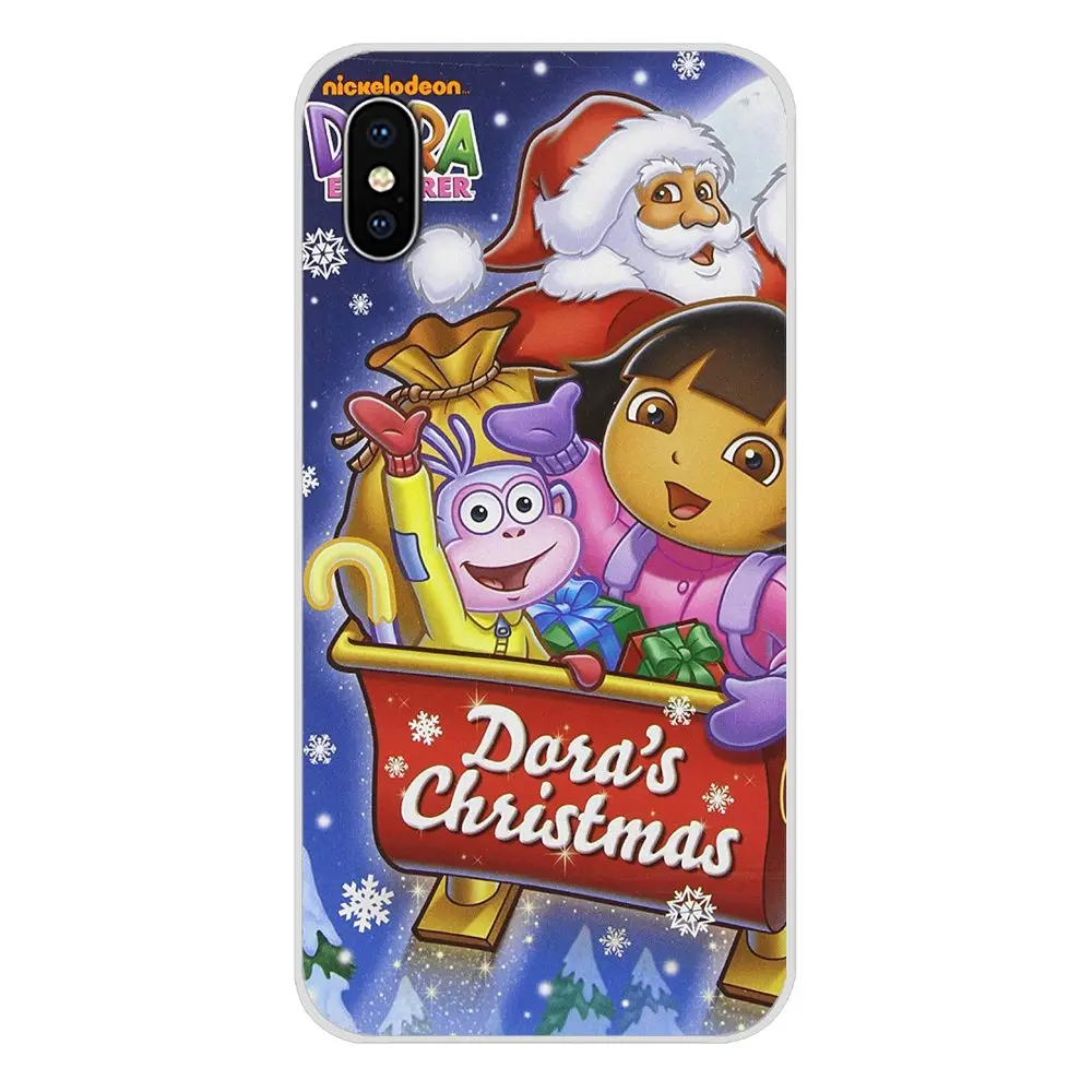 Мягкие прозрачные чехлы Dora The Explorer для Apple iPhone X XR XS MAX 4 5 6 6S 7 8 Plus ipod touch
