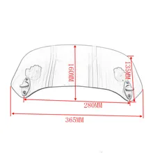 Risen Adjustable Windscreen Windshield Spoiler Set For KYMCO
