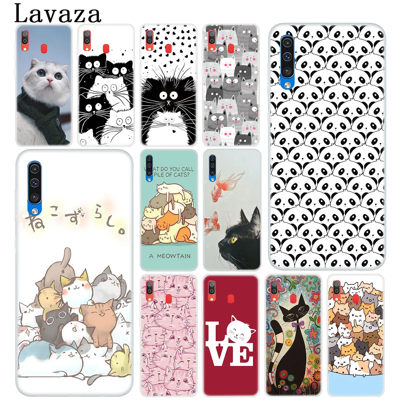 

Lavaza Cute funny A Pile Of Cats art cat Hard Phone Case for Samsung Galaxy A10 A20 A30 A40 A50 A60 A70 M10 M20 M30 M40 Cover