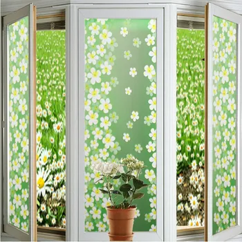 

Lilac Flower heat-proof sliding door static cling privacy stickers on the glass 40cmx300cm