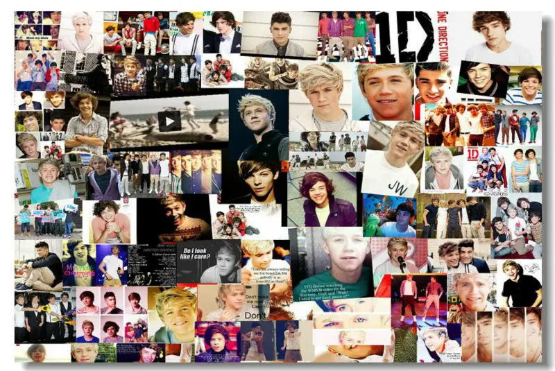 one direction 1d wall silk cloth poster 36x24 30x20 18x12 inch pop