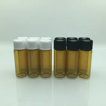 

DHL Free 520pcs/lot 5ml Glass Essential Oils Bottles In Refillable Sample Brown Glass Vials Wholesale