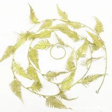 1,8 м блестящий цветок Рождественская елка украшение папоротник из ротанга Рождественский цветок украшение для рождественских цветов