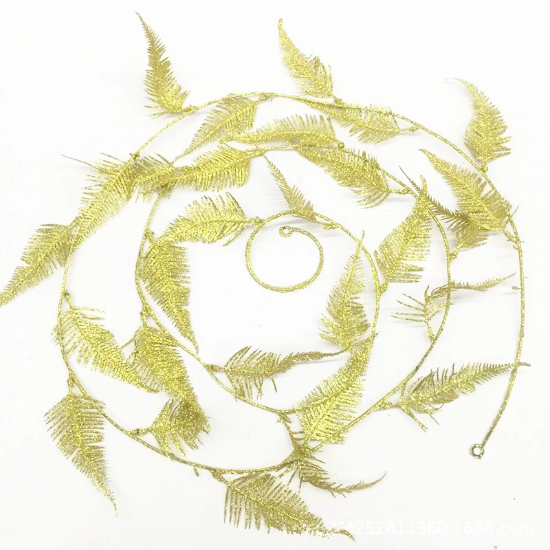 

1.8m glitter flower Christmas tree decoration fern rattan Christmas flower Christmas flower arrangement accessory