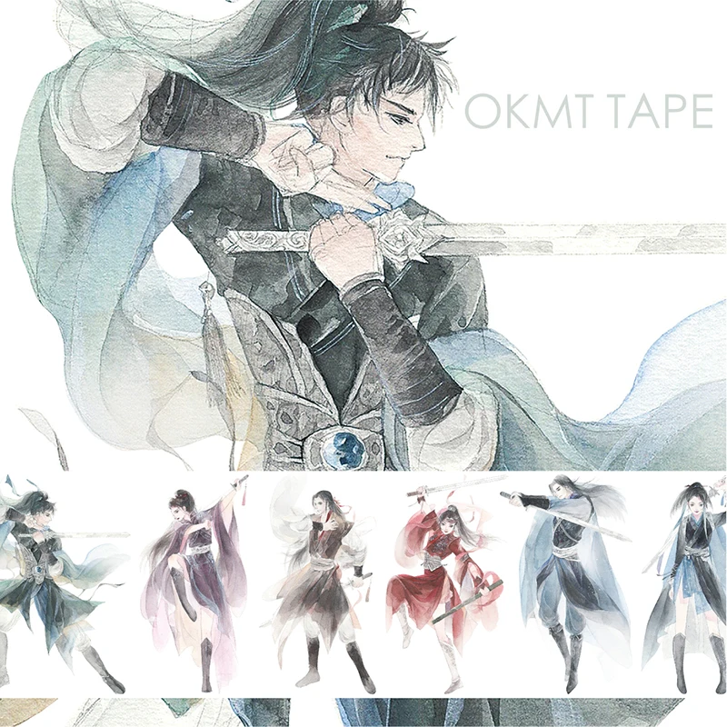 

8.5cmX5M Swordman Masking Tape Japanese Washi Tape Scrapbooking Washi-tape Papeleria School Tools Decorative Stationery