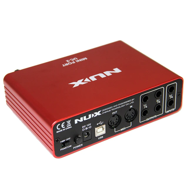 Cheap NEW NUX UC-2 Mini Port USB Audio Interface Compact and convenient audio interface  high performance device