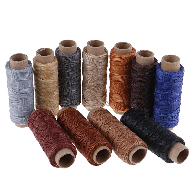 Waxed Sewing Thread for Leather Shoe Hand Stitching Crafts Tool For DIY 50m/Roll | Дом и сад