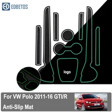 For Volkswagen V W R Polo 2011-2016 rubber mat door mat Gate slot pad Non-slip mats Polo GT I non-slip mats Interior door pad cu intrepid international fleece bareback pad non slip