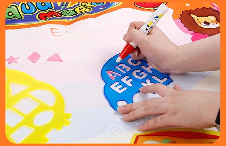 100x70 см детская Волшебная водная живопись, водная рисовальная игрушка, рисование, игрушки для письма, каракули, аквапудель, коврик, волшебные ручки, водное рисование