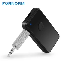 Fornorm Универсальный 3,5 мм Bluetooth 4,2 приемник Музыка Аудио приемник адаптер Перезаряжаемые Handfree Автомобильный комплект AUX A2DP потокового комплект