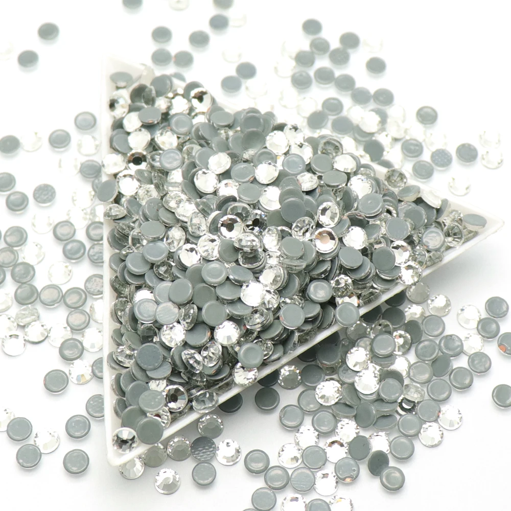 Crystal Rhinestones For Clothes Hotfix Clear Glass Stones Super Shiny