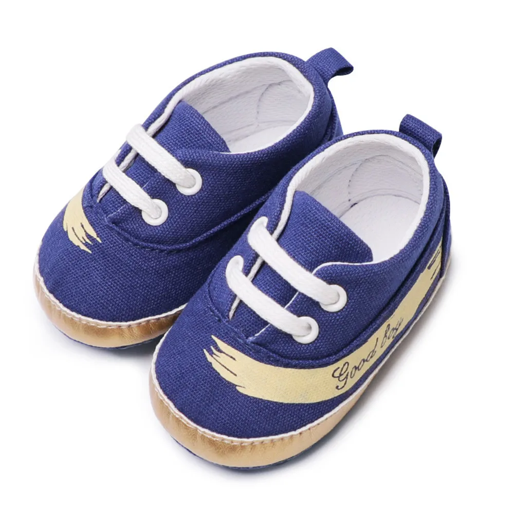 

TELOTUNY Newborn Toddler Baby Girls Boys Soft Sole first walk shoe infant Canvas Non-slip letter Cute Casual Shoe Z0531