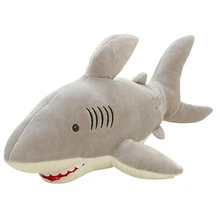 GEEK KING 70cm Kawaii cute shark Plush Toy baby pillow shark cloth doll kids toys baby birthday gift for Children
