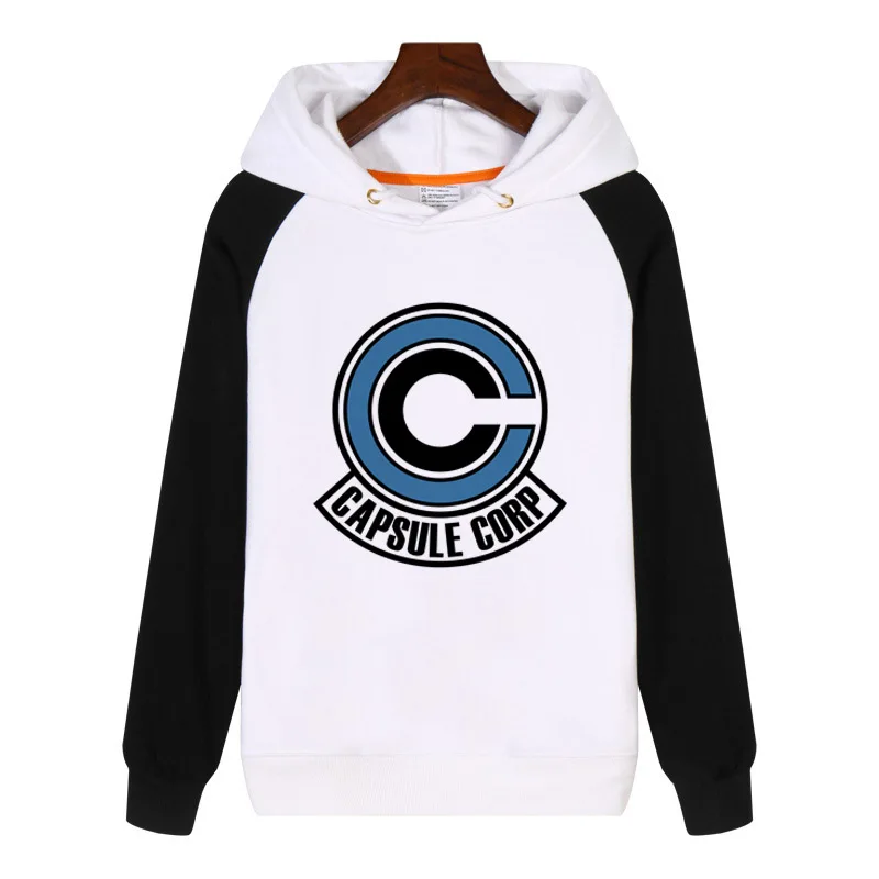 В аниме Dragon Ball Z чехол CAPSULE CORP толстовки зимняя уличная одежда в стиле хип-хоп с
