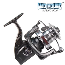 MAD MOUSE, новинка, RS8000-9000, для серфинга, литьевая катушка, длинная катушка, катушка для морской рыбалки, Литая Катушка, Металлическая рукоятка и нога