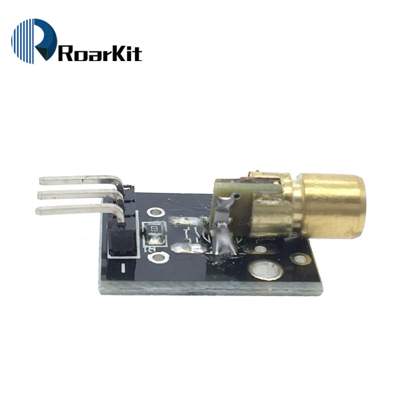 10 шт./лот KY-008 650 нм лазерный модуль датчика 6 мм 5 в 5 мВт красный лазерный точечный диод Медная головка для Arduino
